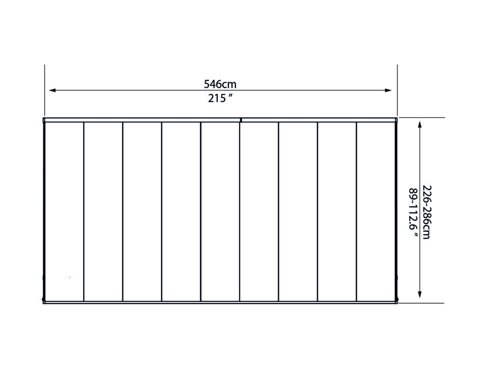 Feria 3 295x546cm elevation